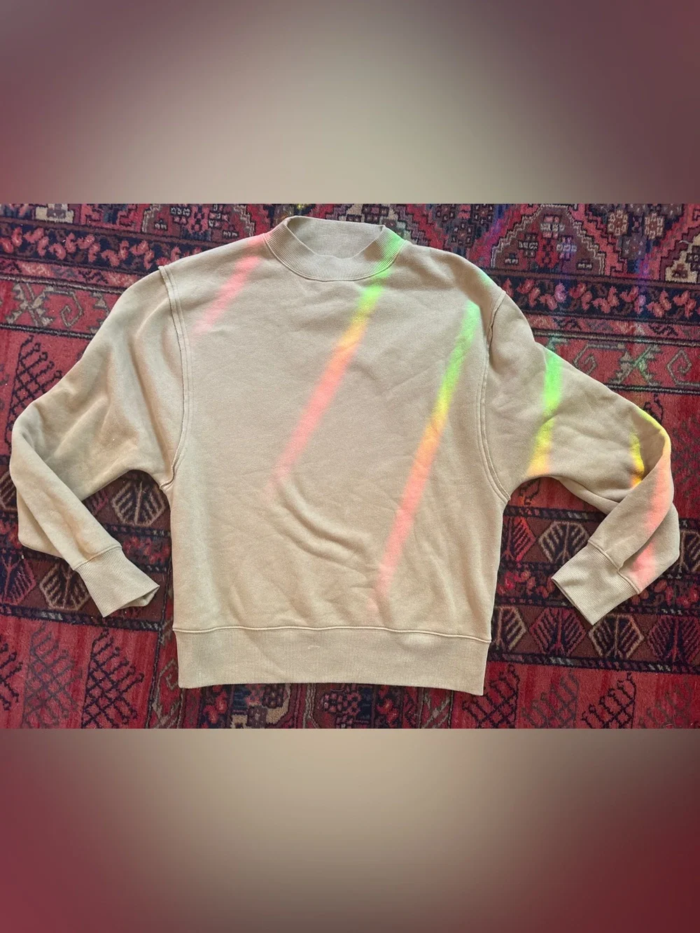 ALO Yoga Mustard Crewneck Sweatshirt